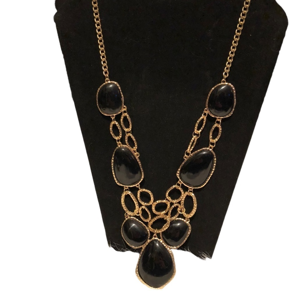 Black & Gold Statement Necklace